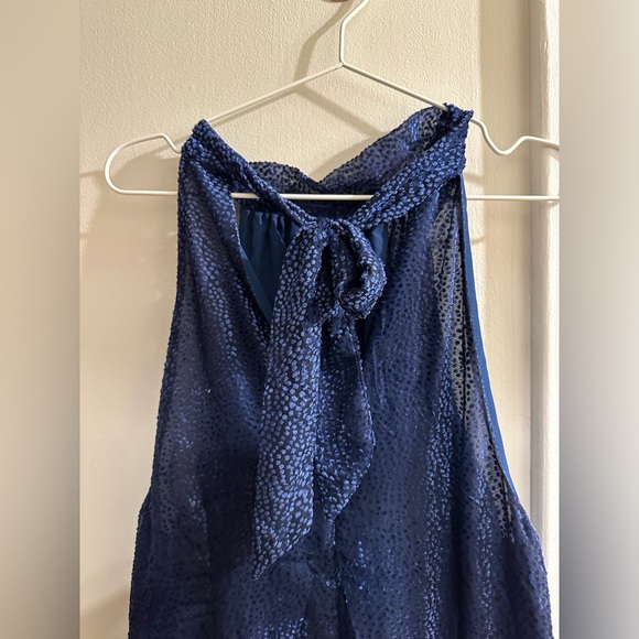 Elevenses size 14 blue halter jumpsuit - Picture 6 of 10